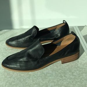 Susina black leather loafers (size 9.5)